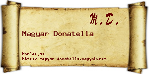 Magyar Donatella névjegykártya