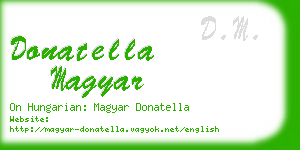 donatella magyar business card